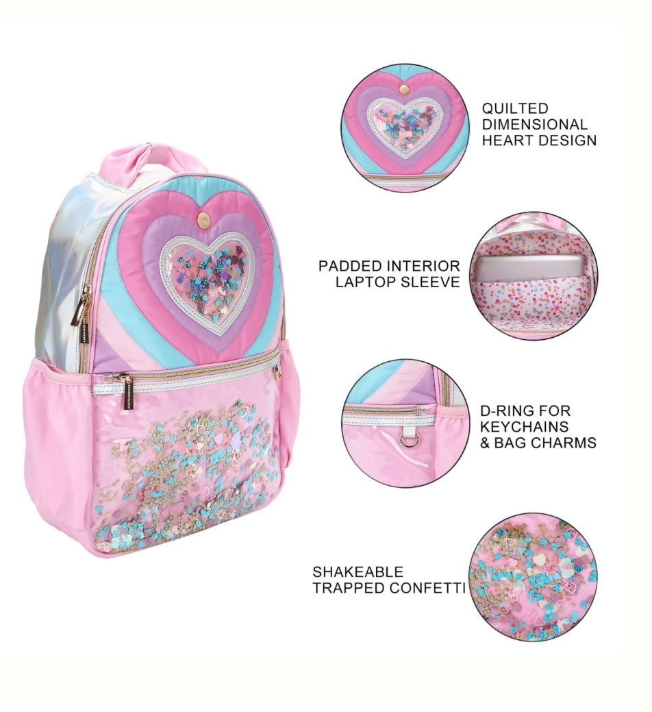 Confetti Heart Backpack