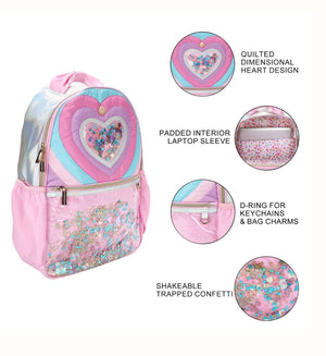 Confetti Heart Backpack