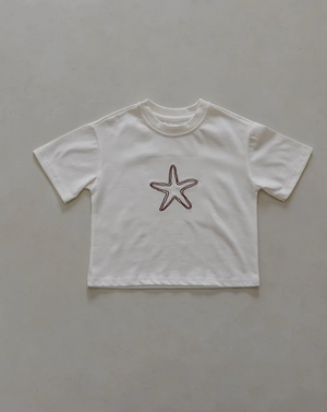 sea star tee with terry short set