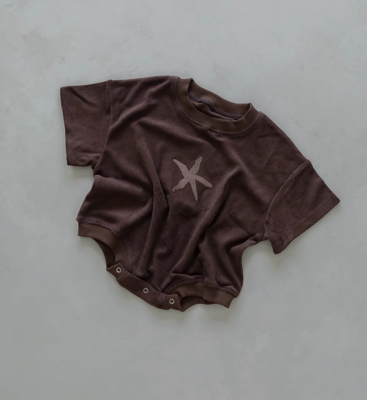 terry sea star romper