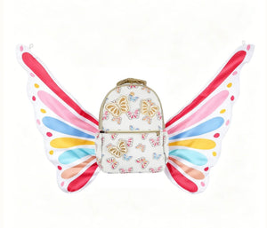 Gold Butterfly Backpack with Tuckaway Wings