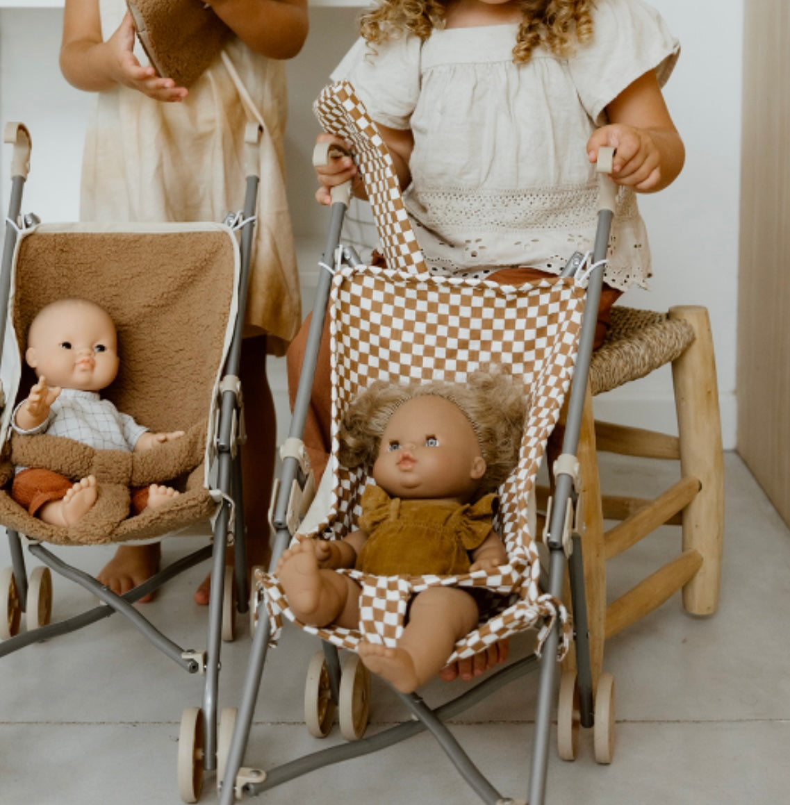 Checkered Doll Stroller