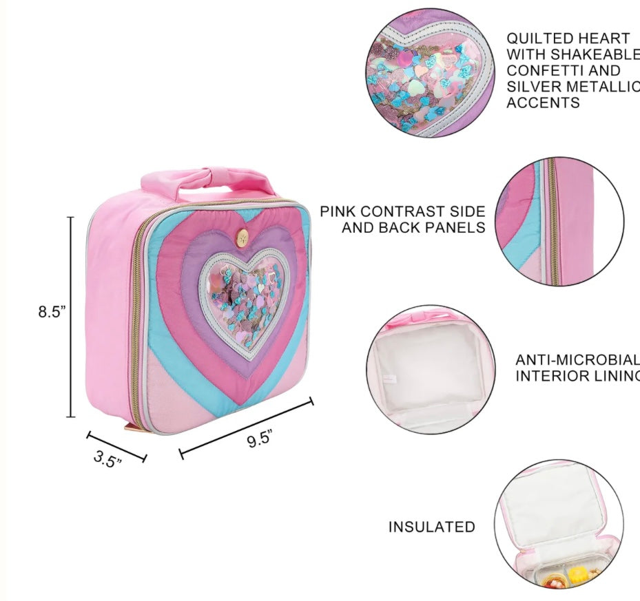 Confetti Heart Insulated Lunch Box