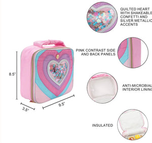 Confetti Heart Insulated Lunch Box