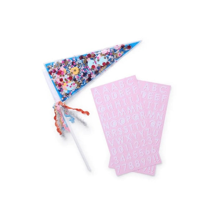 Customizable Confetti-filled Pennant Kit
