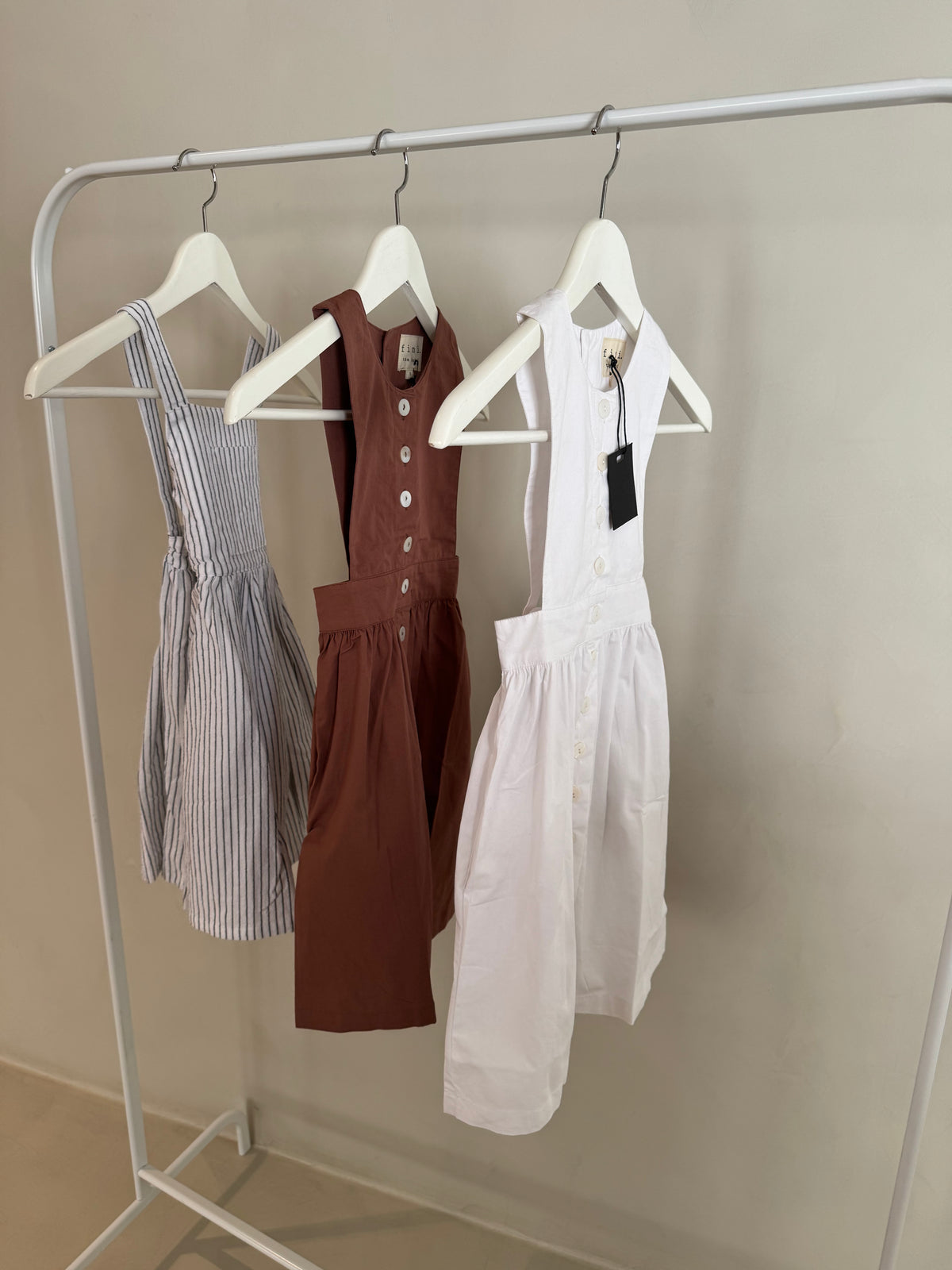 U back dress in white