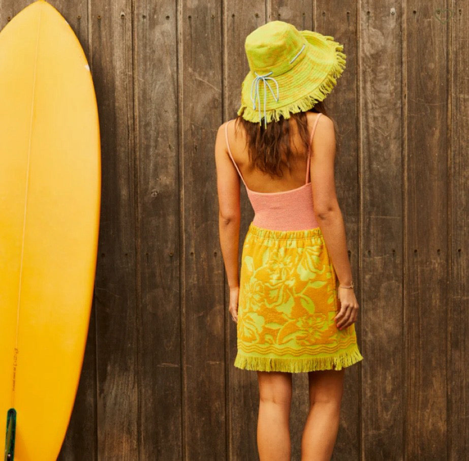 woman’s terry towelling skirt - Yellow