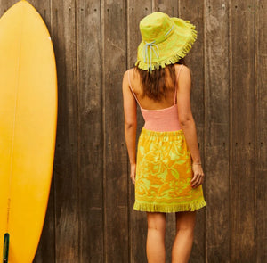 woman’s terry towelling skirt - Yellow