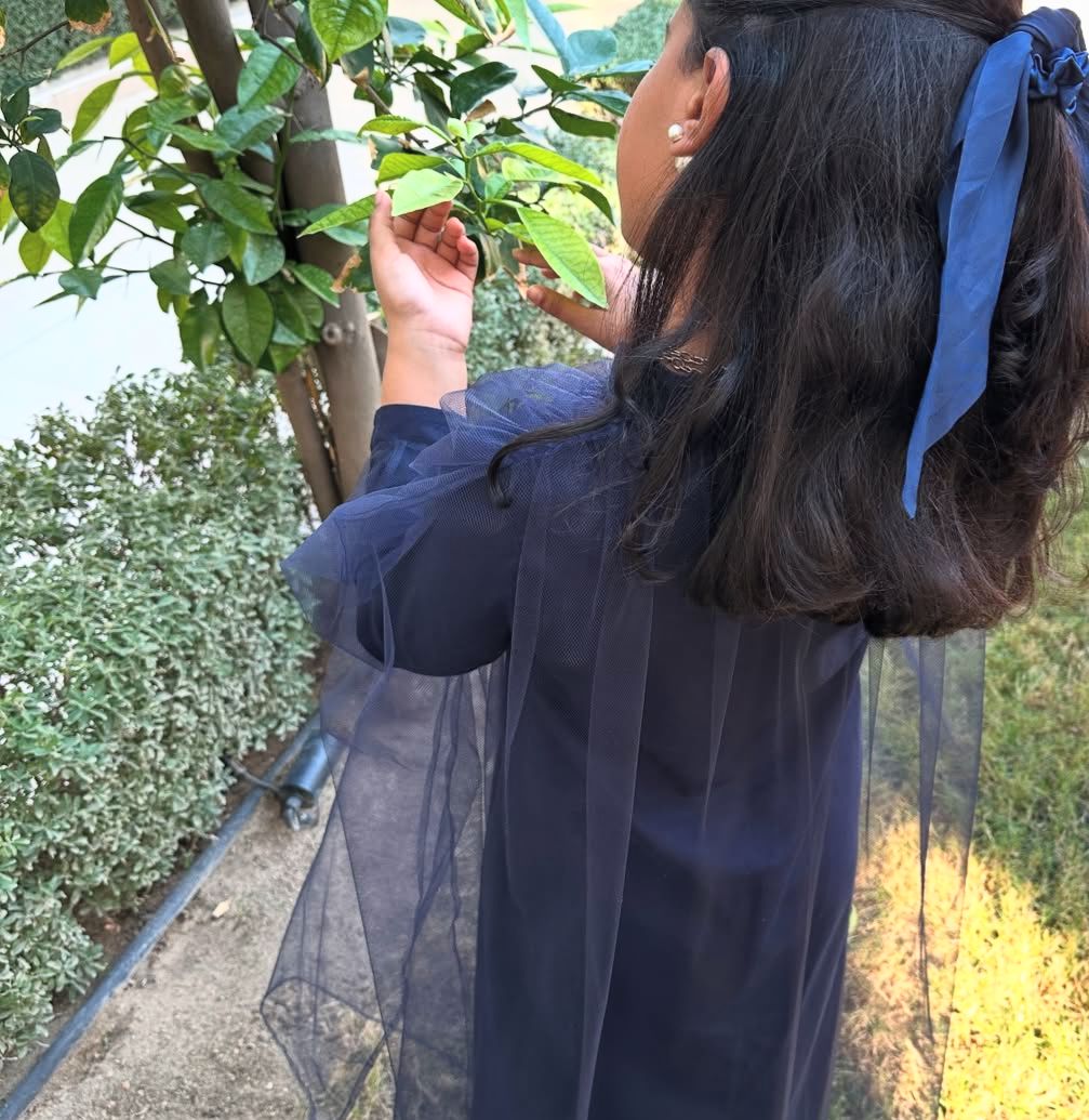 Navy thoub kaftan 2025