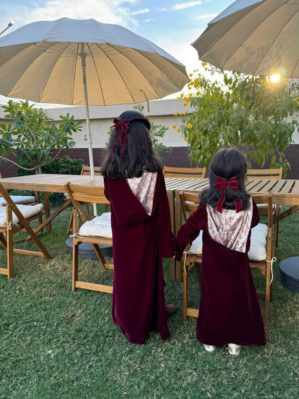 Burgandy marrocan kaftan 2025