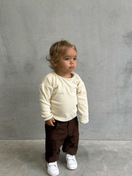 Cargo pants in chocolate