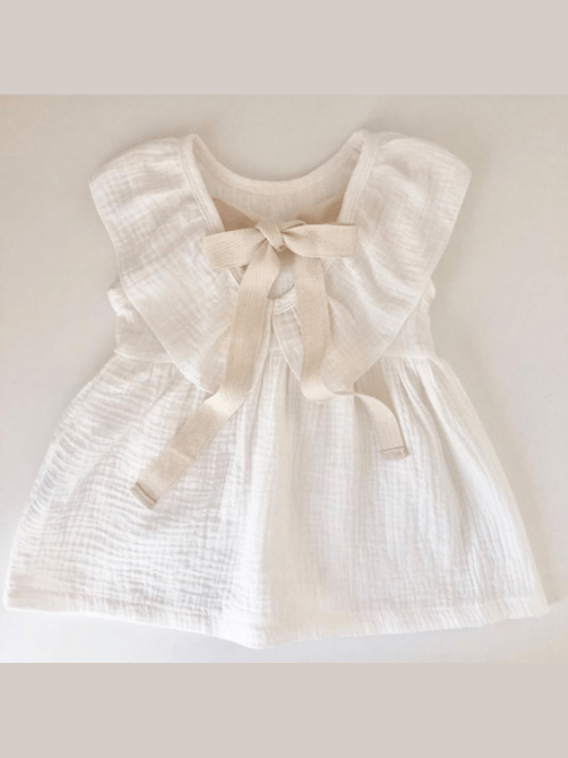 Muslin tie back dress